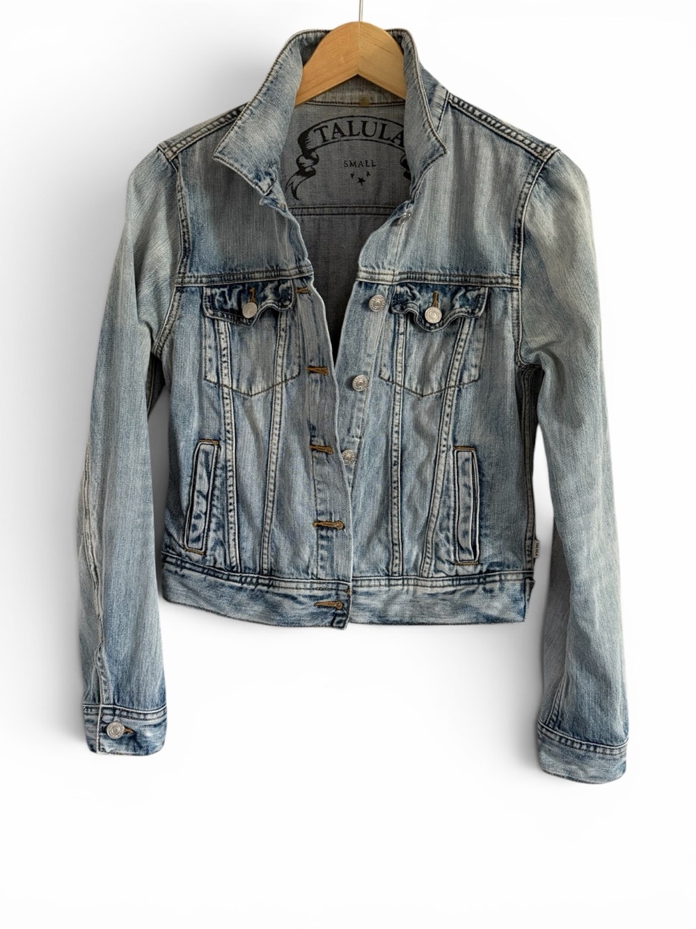 ARITZA TALULA Light Wash Denim Jacket - Women's Blue Jean Jacket SM